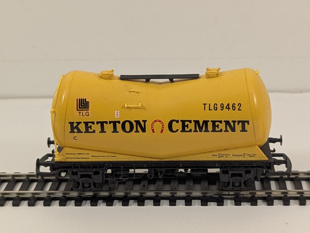 Hornby OO Gauge Depressed Centre Powder Wagon Goods Wagon TLG 9462 Ketton Cement