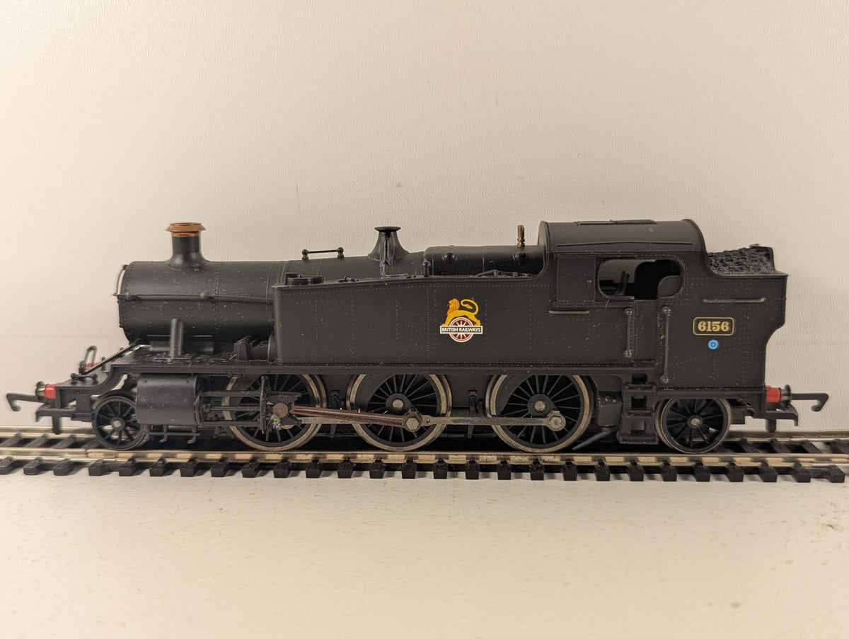 Hornby OO Gauge Class 61XX 2-6-2T Steam Locomotive 6156 BR Black (Early Emblem)