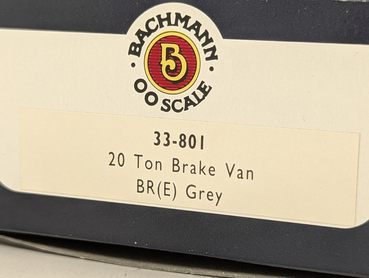 Bachmann OO Gauge 20 Ton Brake Van Goods Wagon E168064 BR(E) Grey 33-801