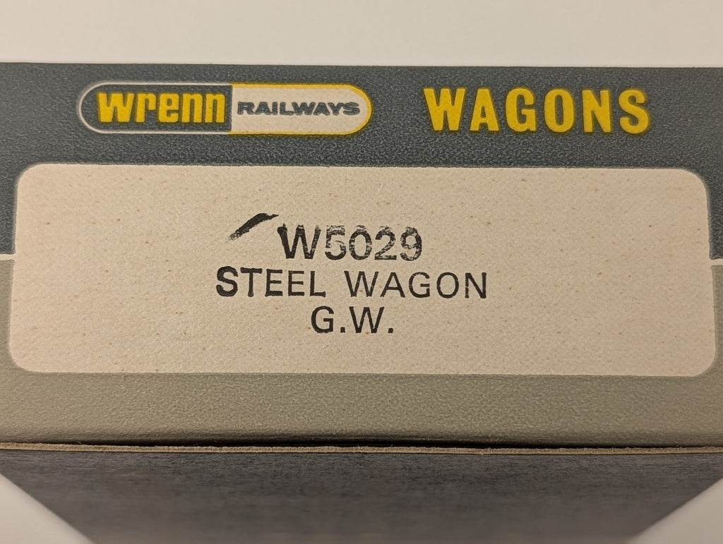 Wrenn OO Gauge 12T Steel Wagon Goods Wagon 110265 GWR Grey W5029