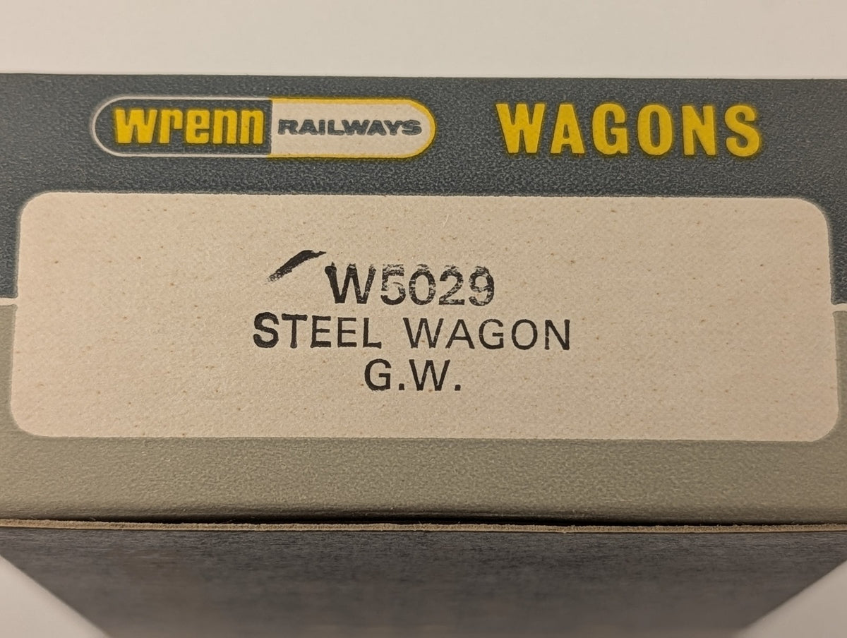 Wrenn OO Gauge 12T Steel Wagon Goods Wagon 110265 GWR Grey W5029