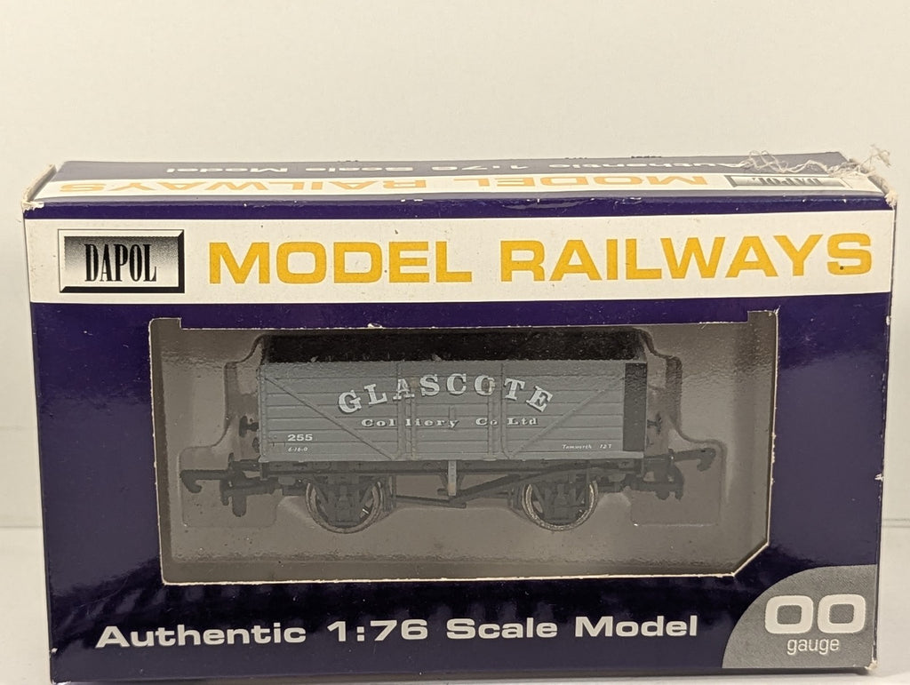 Dapol OO Gauge Glascote Colliery 7-Plank Open Wagon Goods Wagon 255