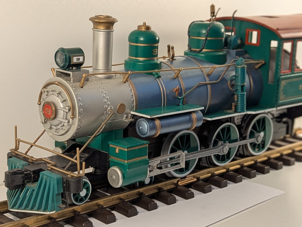 Bachmann G Scale Baldwin 2-6-0 Mogul Locomotive 9 Green and Blue
