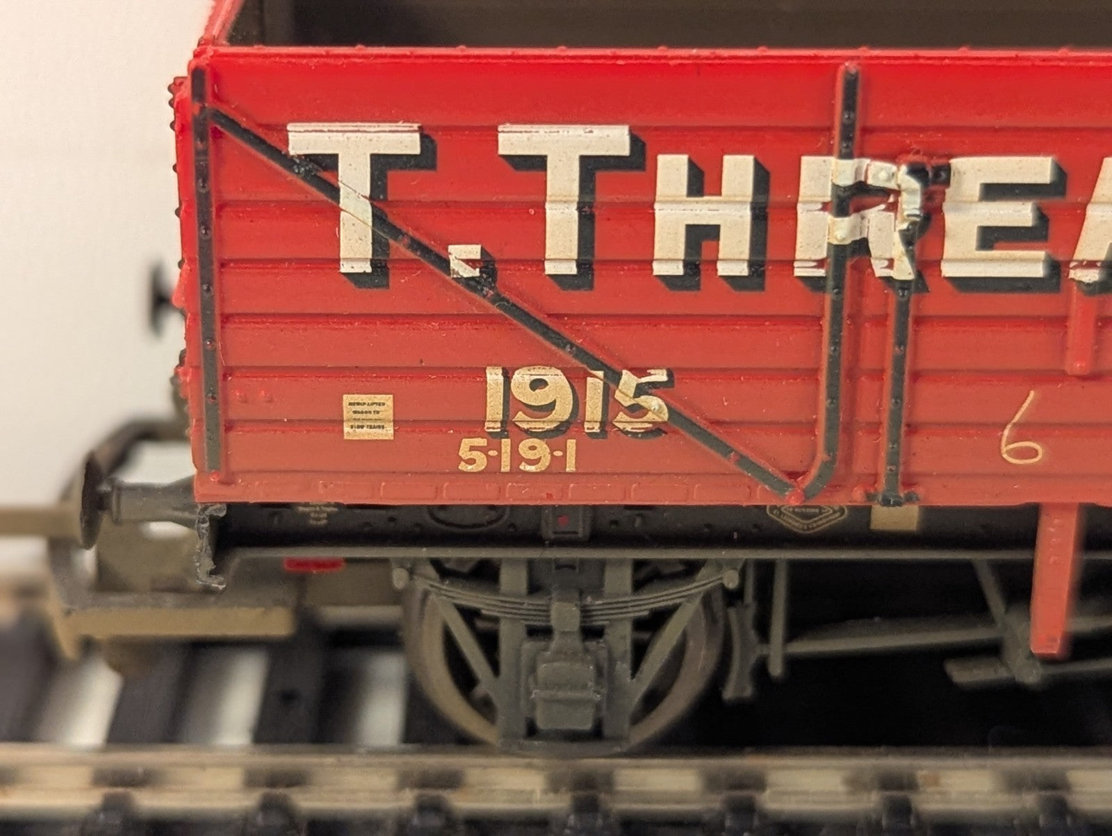 Hornby OO Gauge 7-Plank Open Wagon Goods Wagon 1915 T. Threadgold