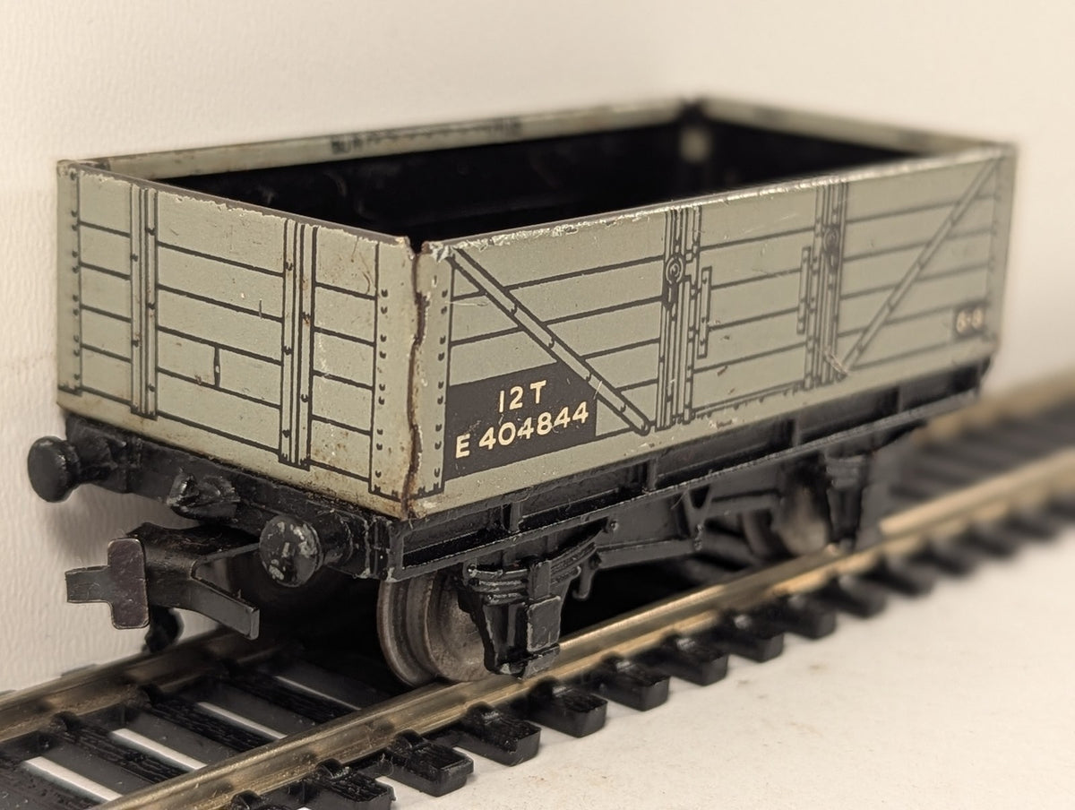Hornby Dublo OO Gauge BR 5-Plank Open Wagon Goods Wagon E404844 BR Grey D1