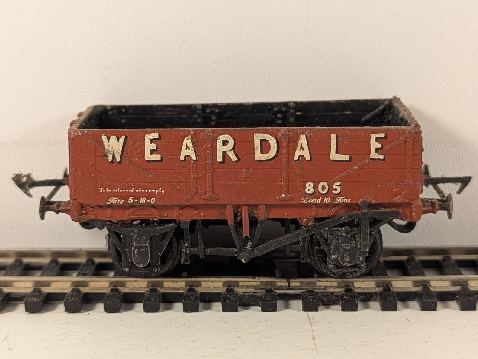 Kitbuilt 7-Plank Open Wagon 'Weardale' 805 Weardale Red