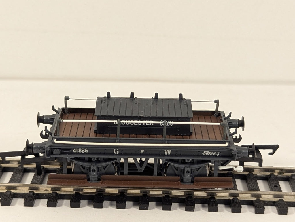 Hornby OO Gauge GWR Shunters Truck Gloucester Goods Wagon 41836 GWR Grey R6642A