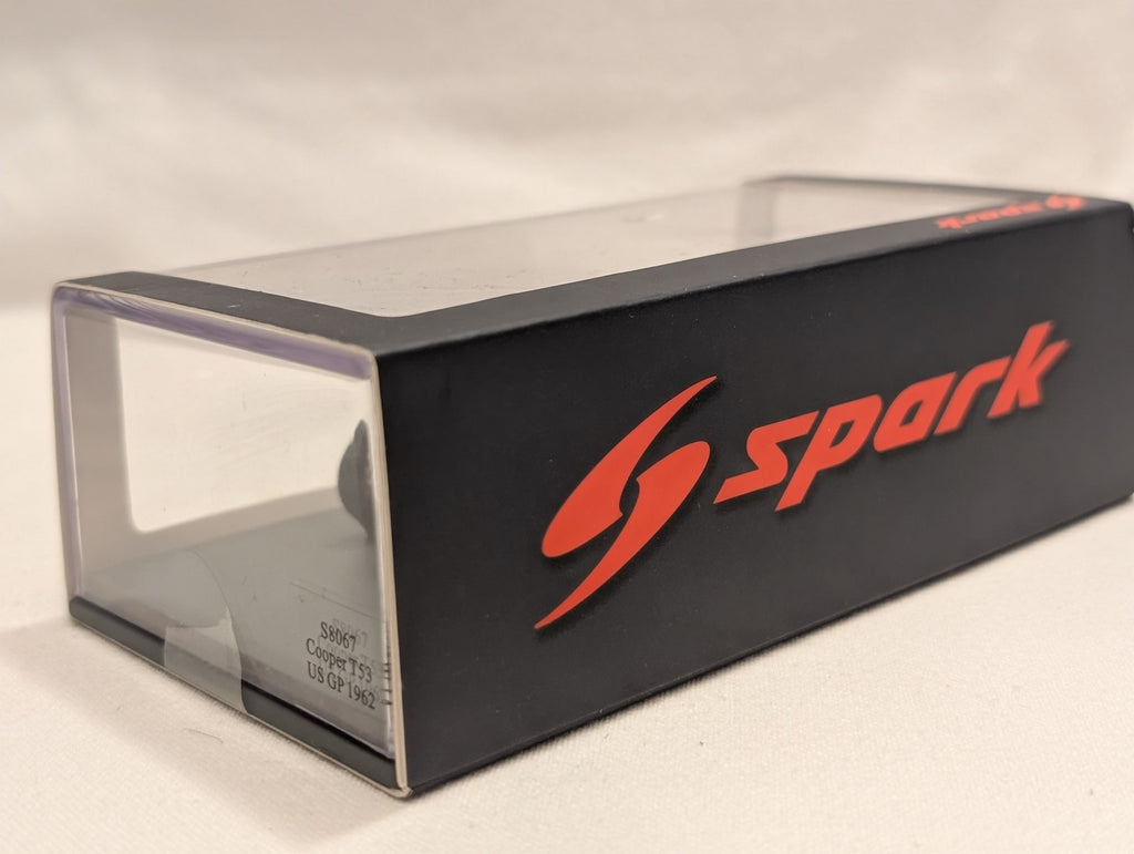 Spark 1:43 Cooper T53 US GP 1962 Tim Mayer Model Car 23 Red S8067