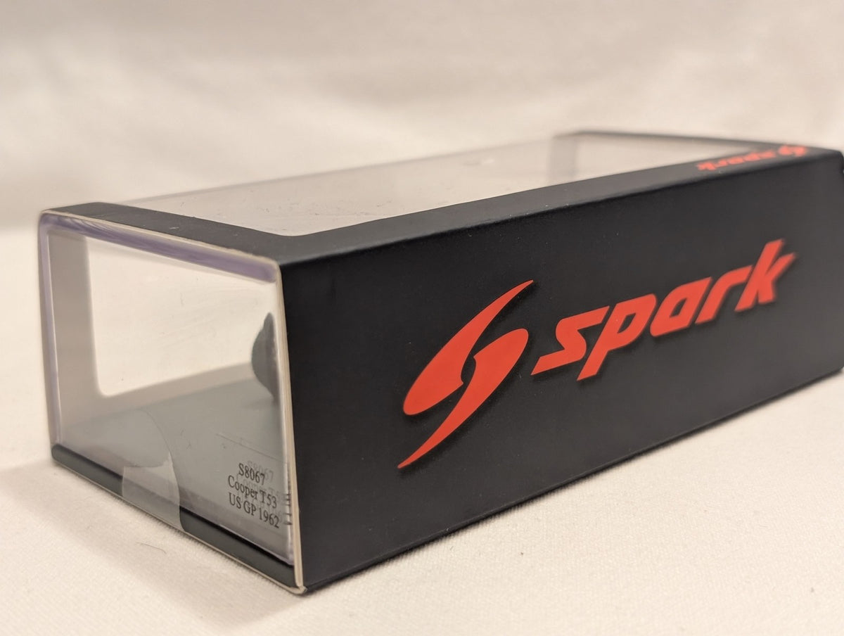 Spark 1:43 Cooper T53 US GP 1962 Tim Mayer Model Car 23 Red S8067