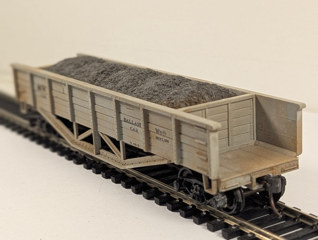 Tru-Scale HO Scale NW 134 Ballast Car with Load Ready-Bilt Equipment