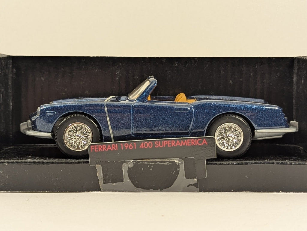 Shell Ferrari 1961 400 Superamerica Die-cast Car Metallic Blue