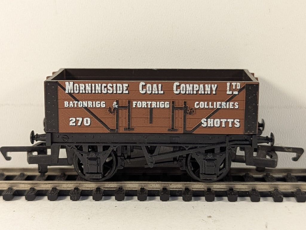 Hornby OO Gauge Morningside Coal Company 7 Plank Wagon Goods Wagon 270 R020