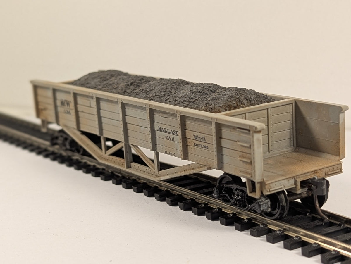 Tru-Scale HO Scale NW 134 Ballast Car with Load Ready-Bilt Equipment