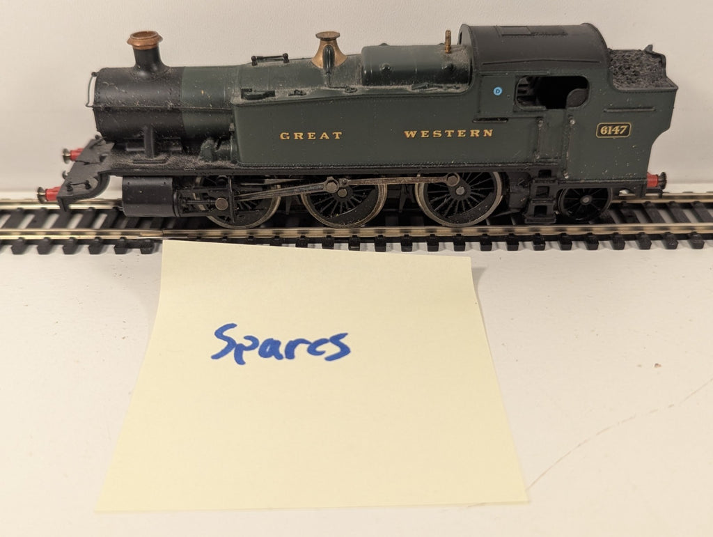 Hornby OO Gauge GWR 61xx Large Prairie Tank 6147 – Spares Repair
