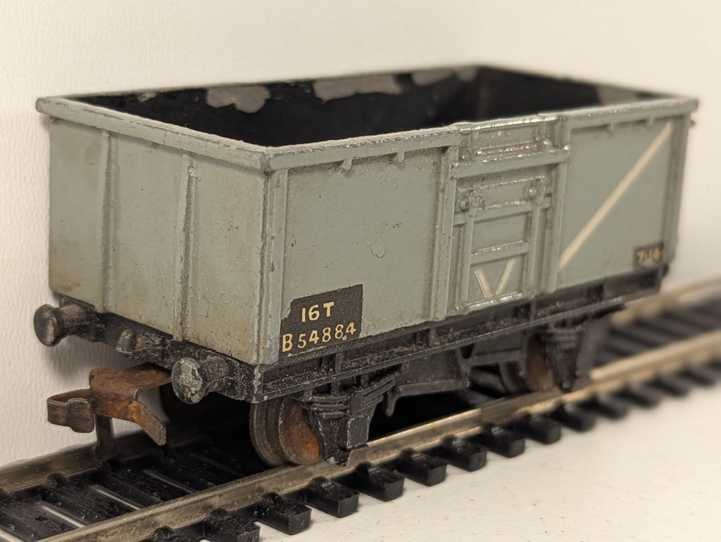 Hornby Dublo 32056/32057 BR 16 Ton Mineral Wagon Grey OO Gauge