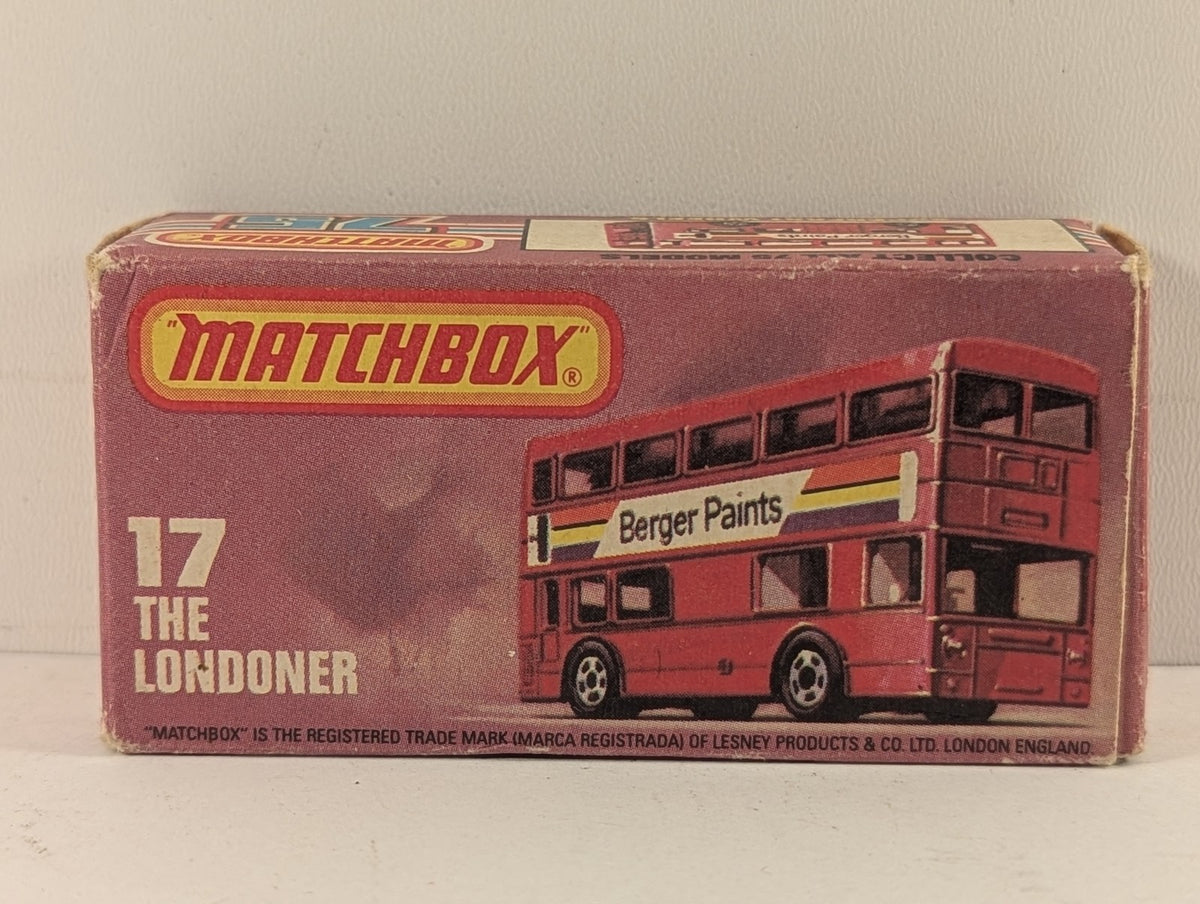 Matchbox No. 17 The Londoner Die-cast Bus South Yorkshire Transport (SYT)
