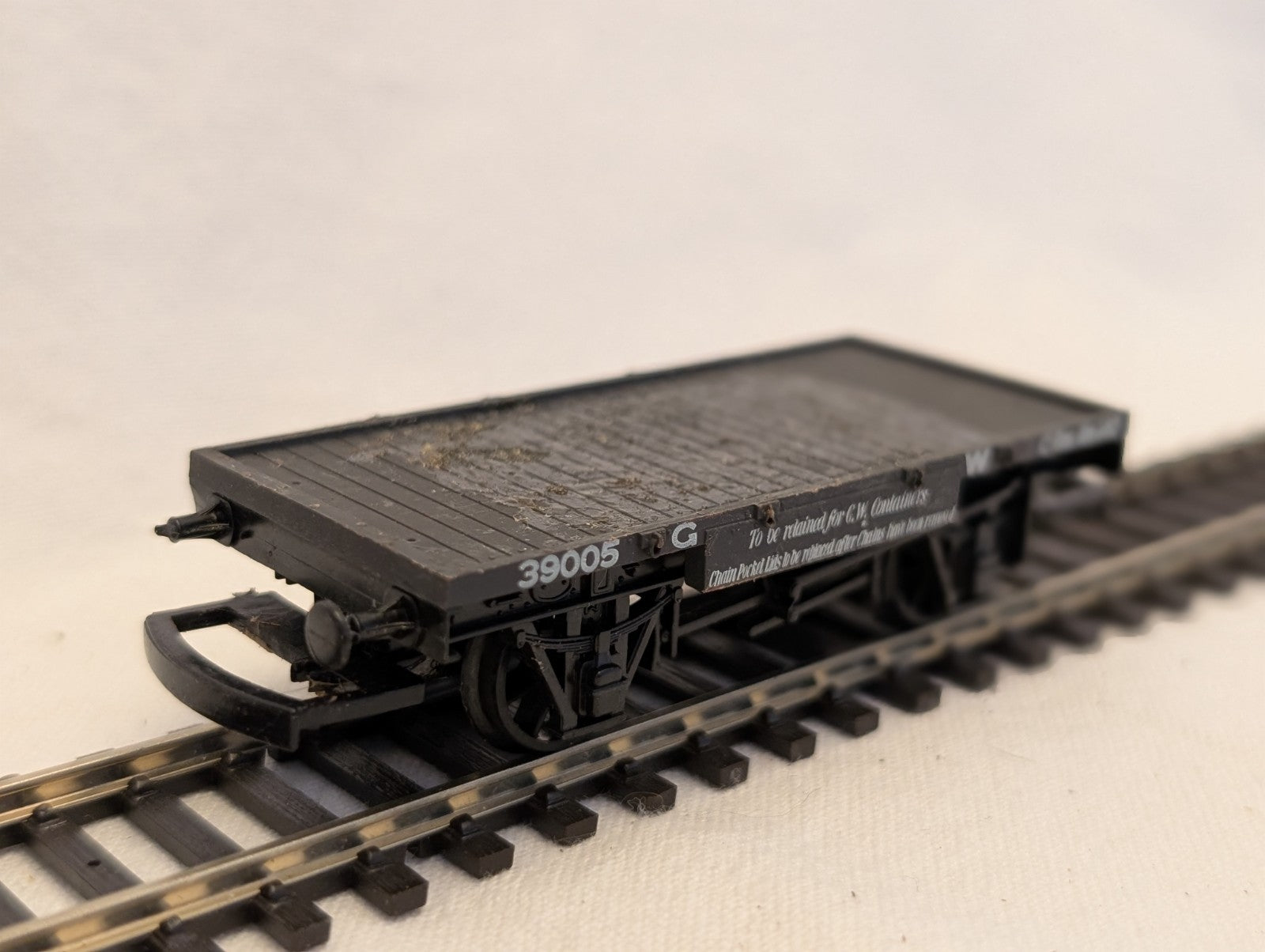 Airfix OO Gauge GWR Conflat A Goods Wagon 39005 GWR Grey 54309