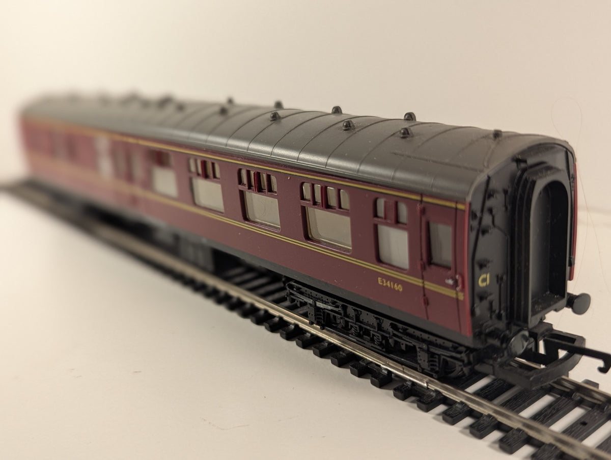 Hornby R1007 BSK Mk1 Corridor Brake 2nd E34160 BR Maroon