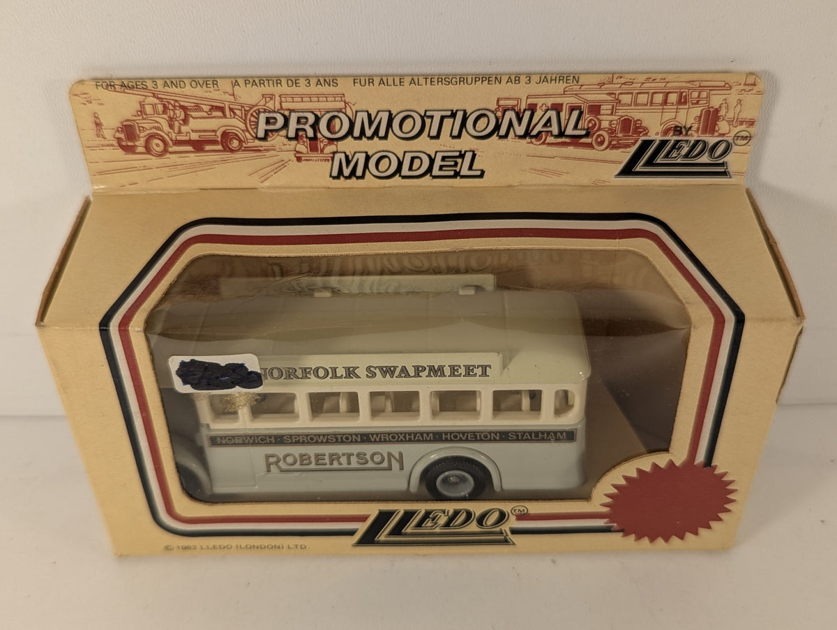 Lledo AEC Regal Single Deck Bus Die-cast Bus Robertsons - 8th Norfolk Swapmeet