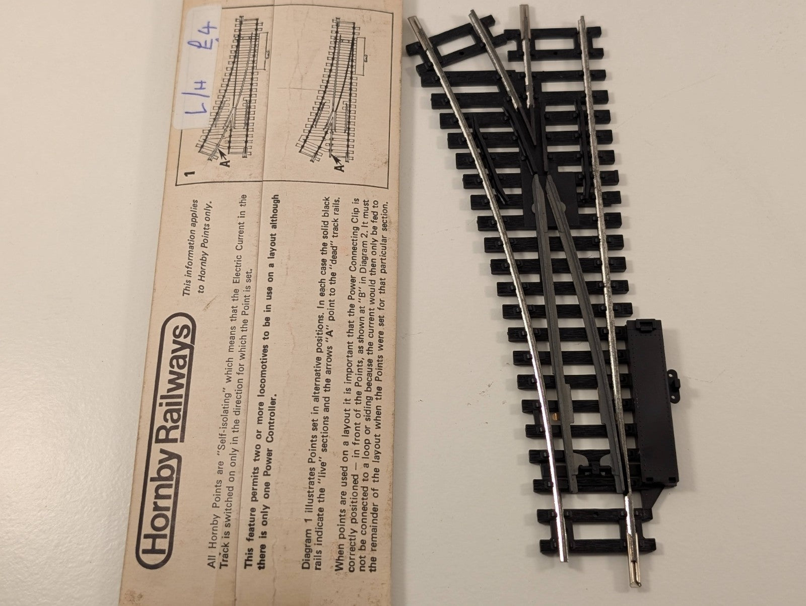 Hornby R613 Left-Hand Steel Point – OO Gauge