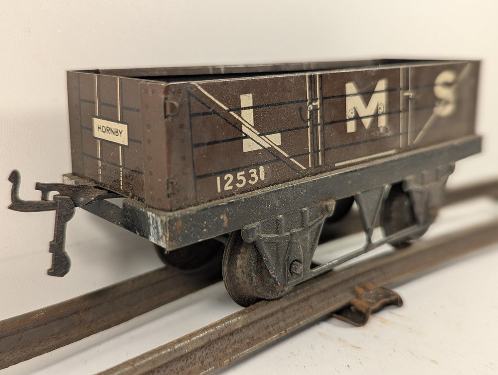 Hornby O Gauge No. 1 Open Wagon Goods Wagon 12530 LMS Brown