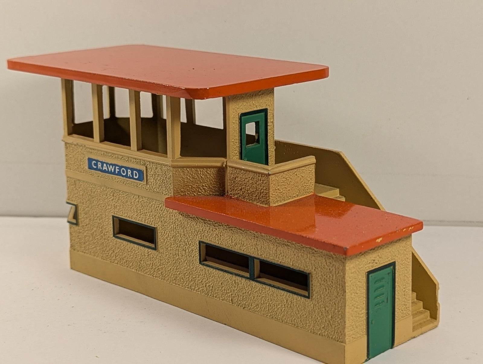 Hornby Dublo OO Gauge D1 Signal Cabin Buildings & Structures Cream