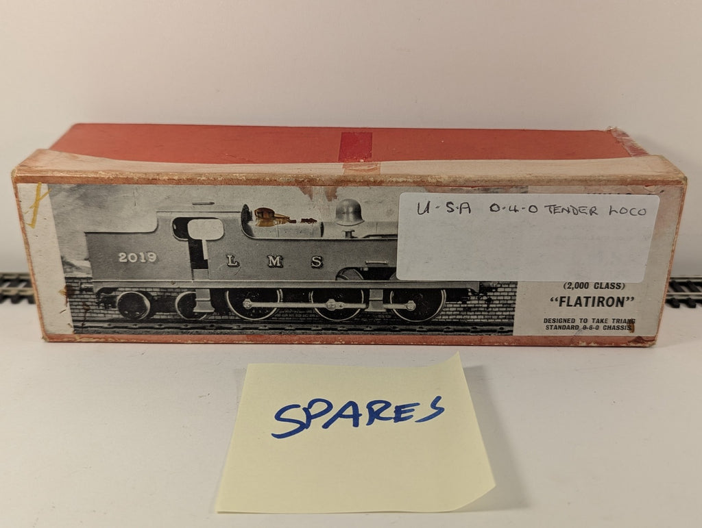 Rivarossi HO Gauge U.S.A. 0-4-0 Tender Locomotive Steam Locomotive Plain Black