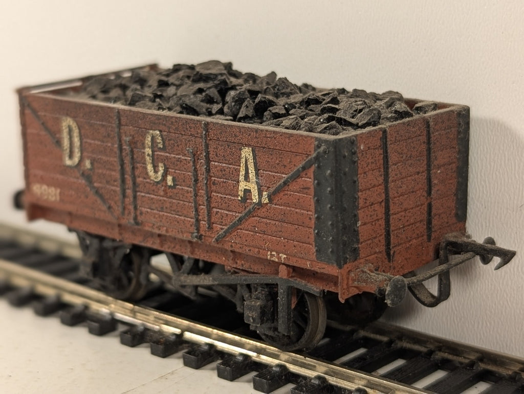Kitbuilt 7-Plank Open Coal Wagon Goods Wagon 4981 D.C.A. Brown