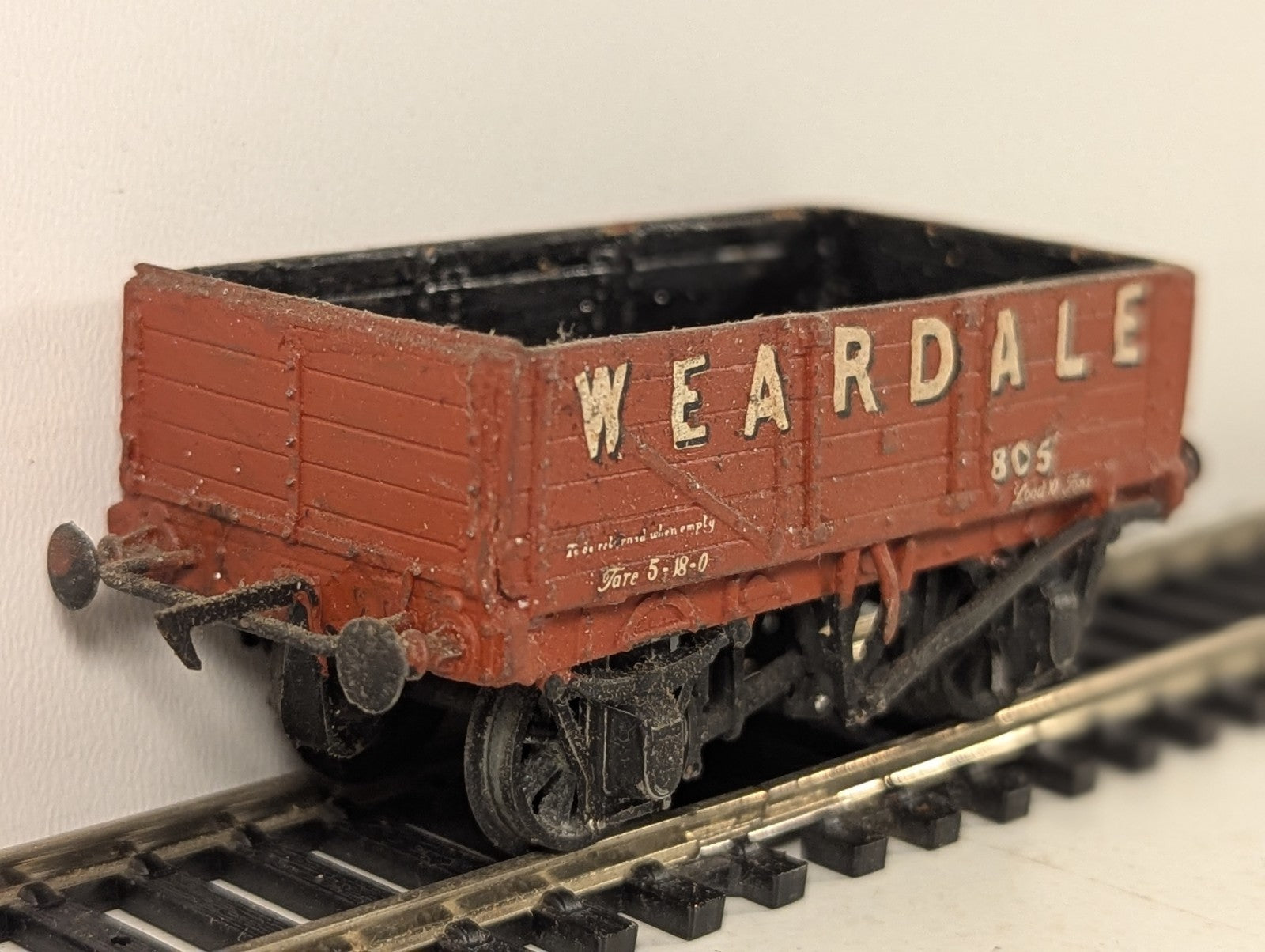 Kitbuilt 7-Plank Open Wagon 'Weardale' 805 Weardale Red