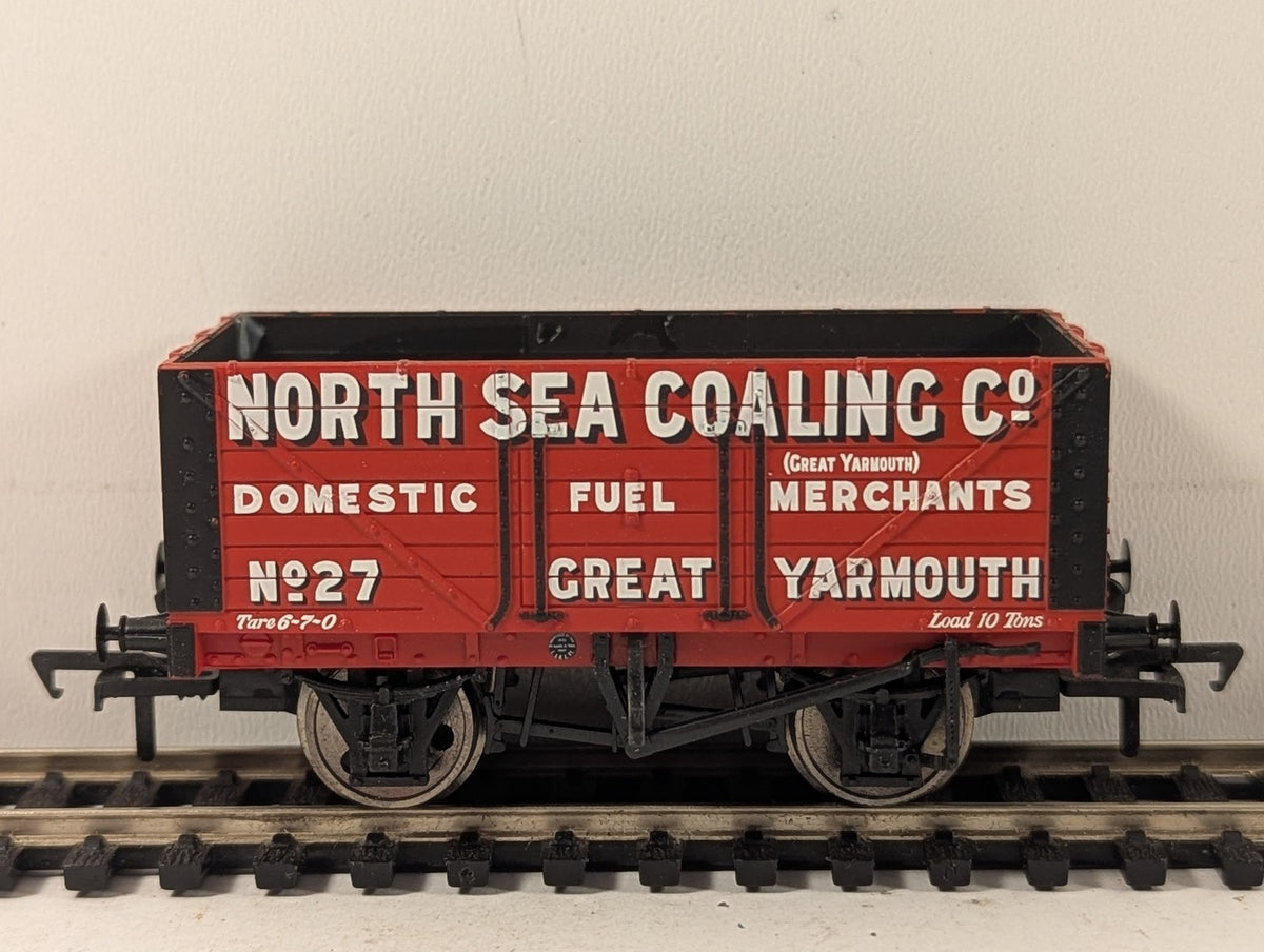 Bachmann OO Gauge 7 Plank Wagon Goods Wagon 27 North Sea Coaling Co. 37-111