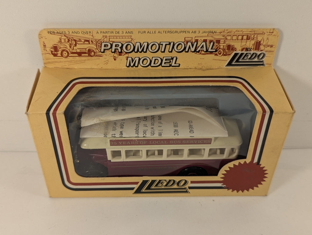 Lledo AEC Regal Bus 'Northern' Die-cast Bus Purple and cream