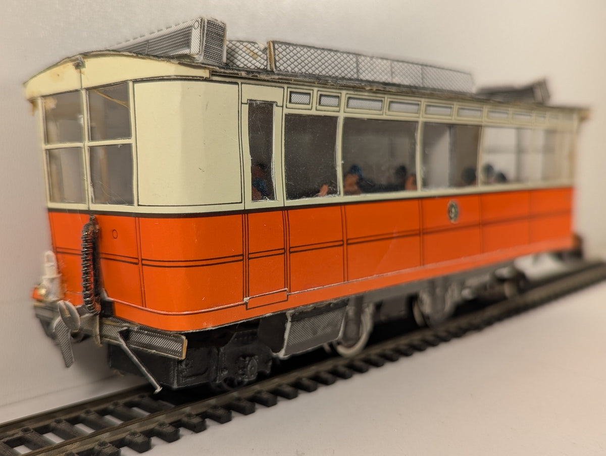 Kitbuilt OO Gauge Single Deck Tramcar 3 Orange and Cream Spares or Repair