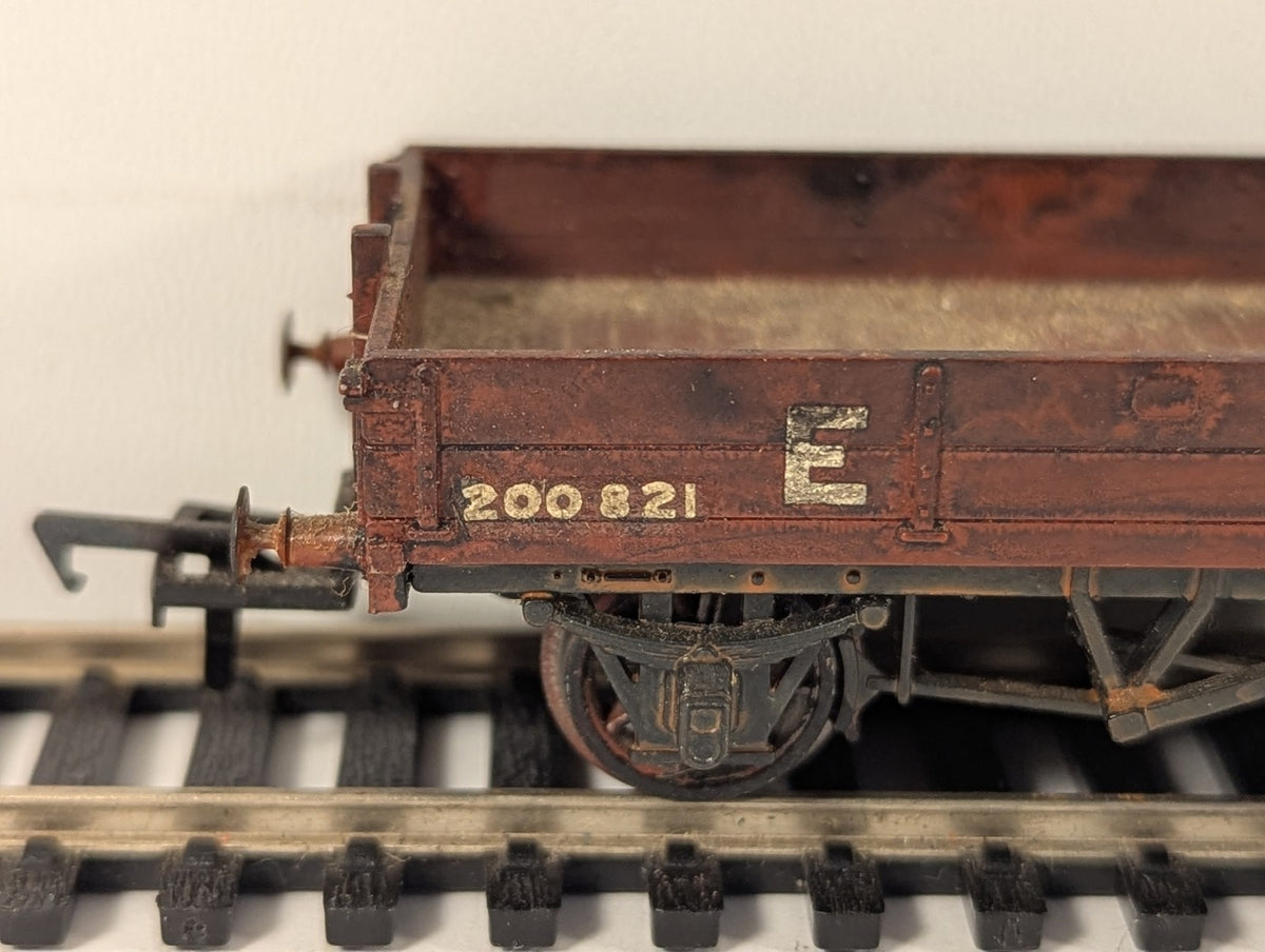 OO Gauge LNER 5-Plank Open Wagon Goods Wagon E200821 BR Bauxite