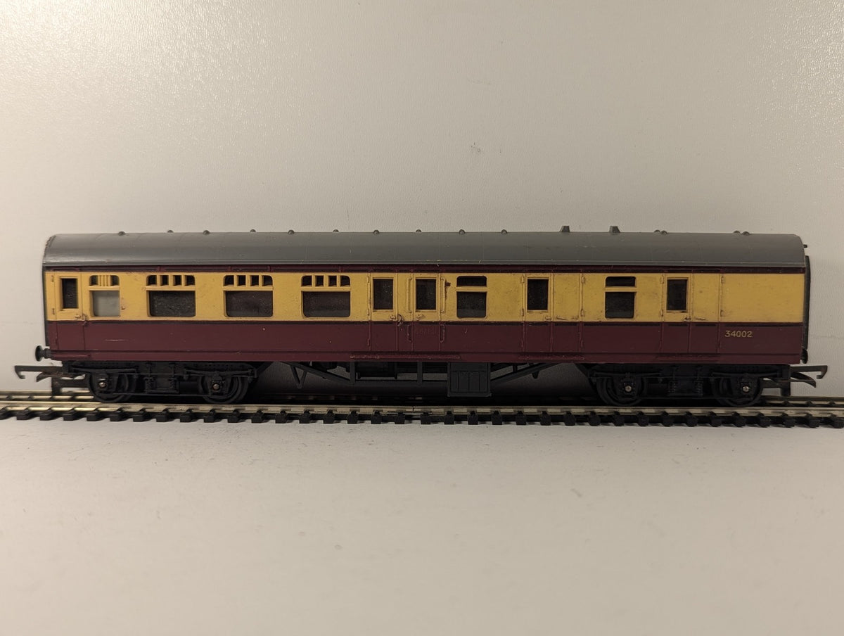 Tri-ang OO Gauge GWR Short Passenger Brake Coach Passenger Coach 34002