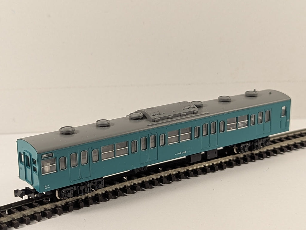 Kato N Gauge Series 103 Driving Trailer EMU Coach KuHa 103-786 Sky Blue