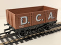Hornby R036 OO Gauge 7-Plank Open Wagon in Brown D.C.A. Livery