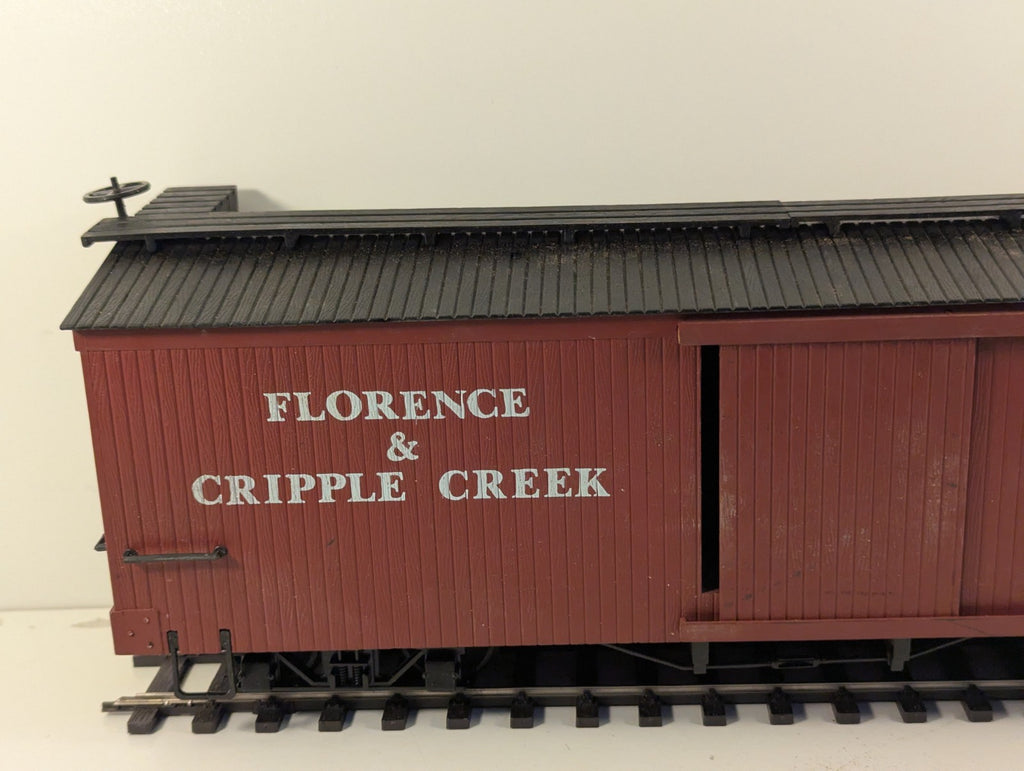 Bachmann G Scale Florence & Cripple Creek Boxcar 588 – No Couplers