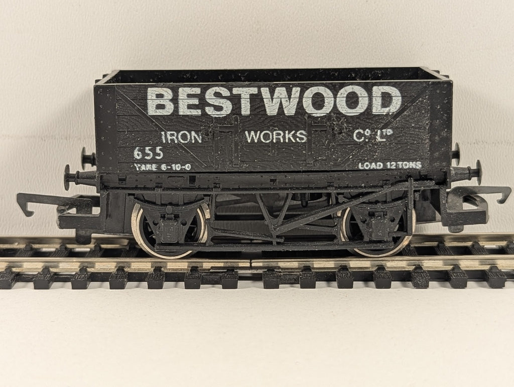Hornby OO Gauge 7 Plank Open Wagon Goods Wagon 655 Bestwood Iron Works