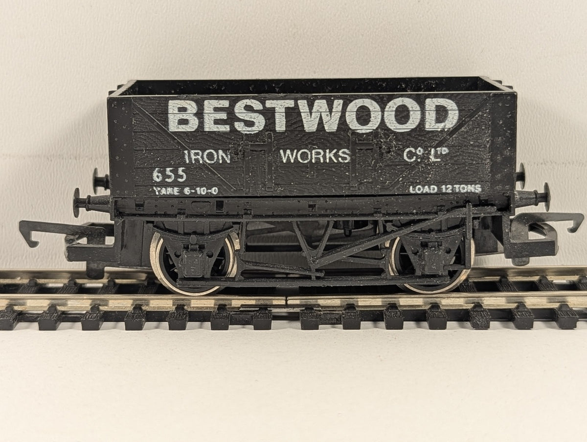 Hornby OO Gauge 7 Plank Open Wagon Goods Wagon 655 Bestwood Iron Works
