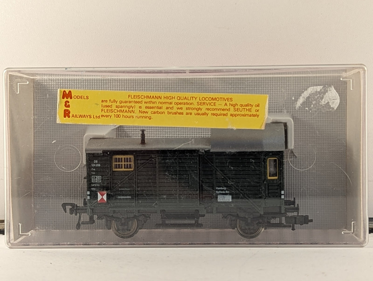 Fleischmann HO Gauge DB Pwg Güterzug-Gepäckwagen Goods Brake Van 124 206