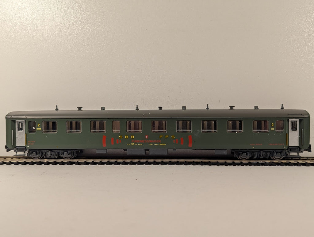 Sachsenmodelle HO Scale SBB Funkmesswagen / Voiture de Mesure Radio