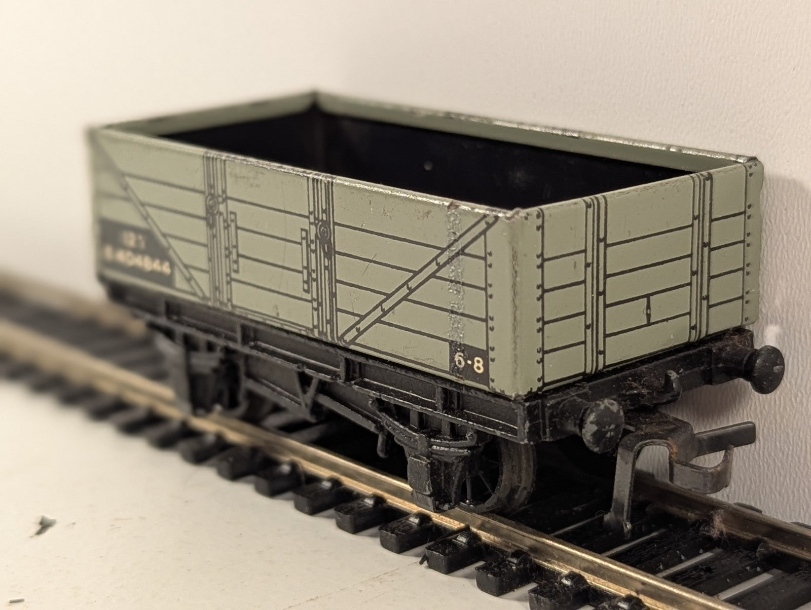 Hornby Dublo 32075 BR 5 Plank Open Wagon E404844 Grey OO Gauge