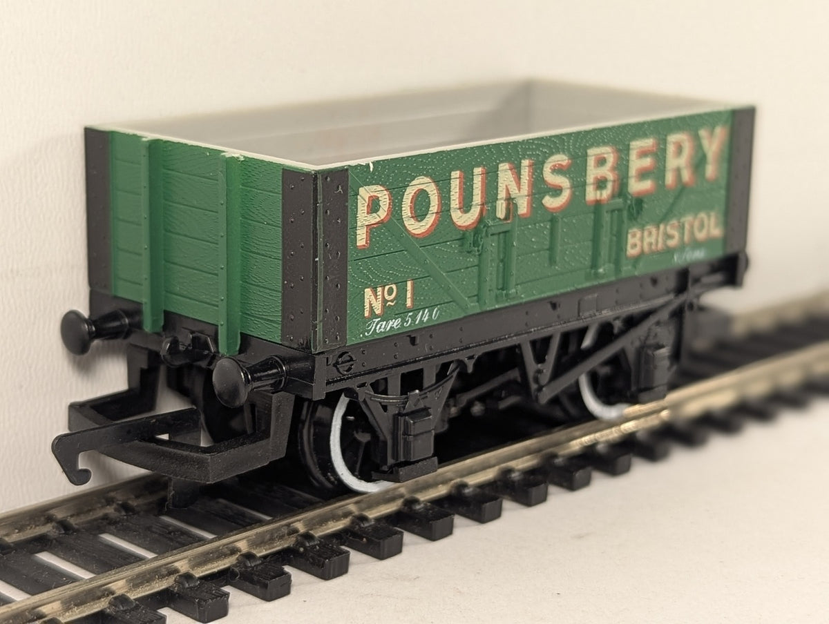 Hornby OO Gauge Pounsbery Bristol 5-Plank Open Wagon Goods Wagon 1