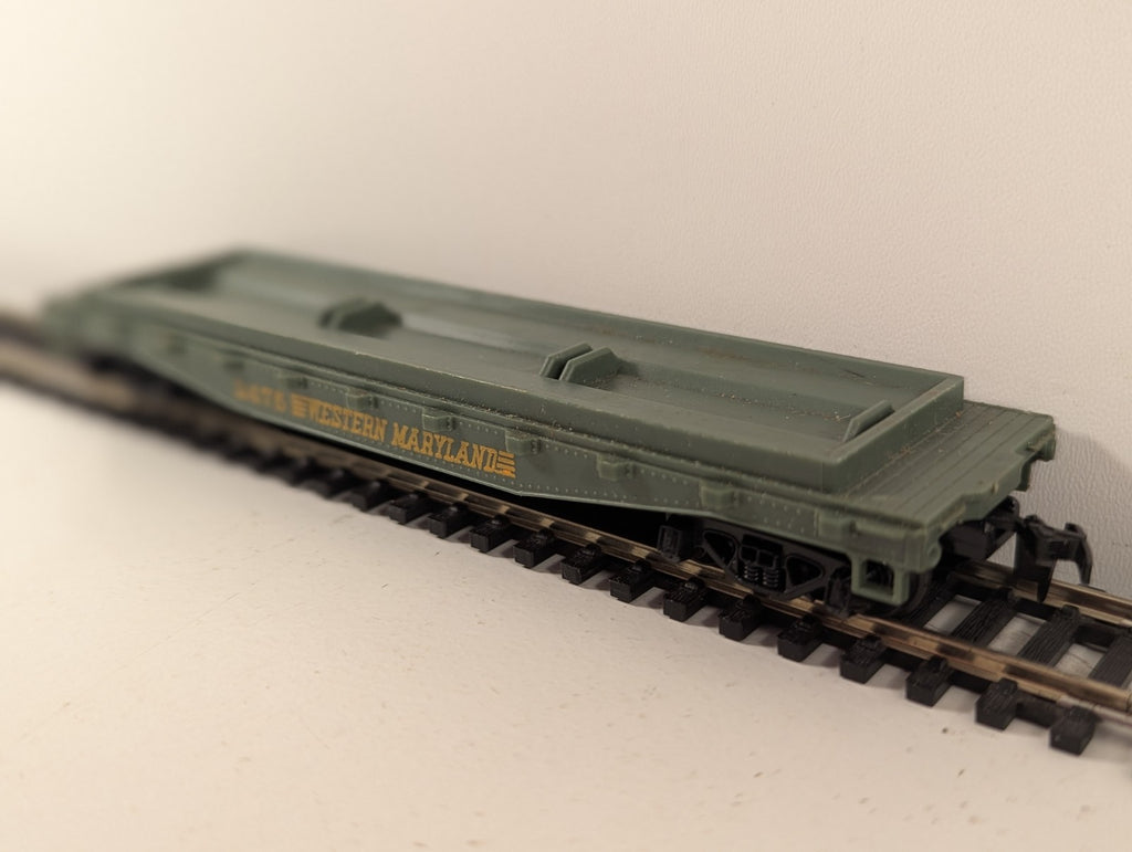 Tyco HO Gauge Western Maryland Flatbed Wagon