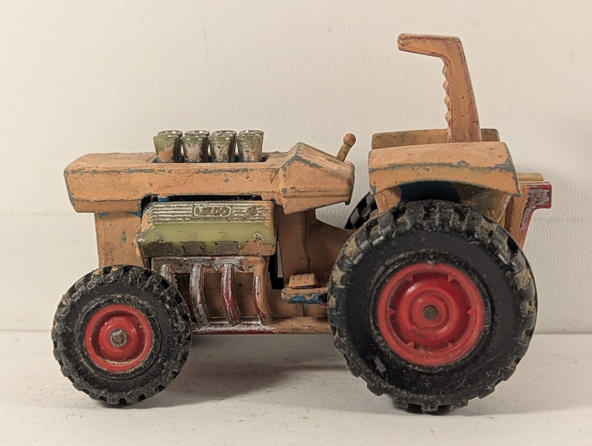 Matchbox Super Kings Mod Tractor Die-cast Model Peach / Orange (Overpainted) K-3
