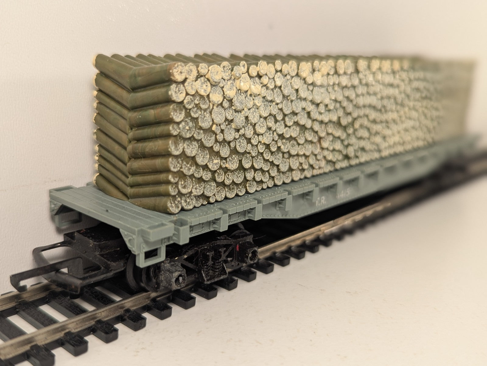 Tri-ang Hornby R235 Pulp Wood Car Wagon OO Gauge