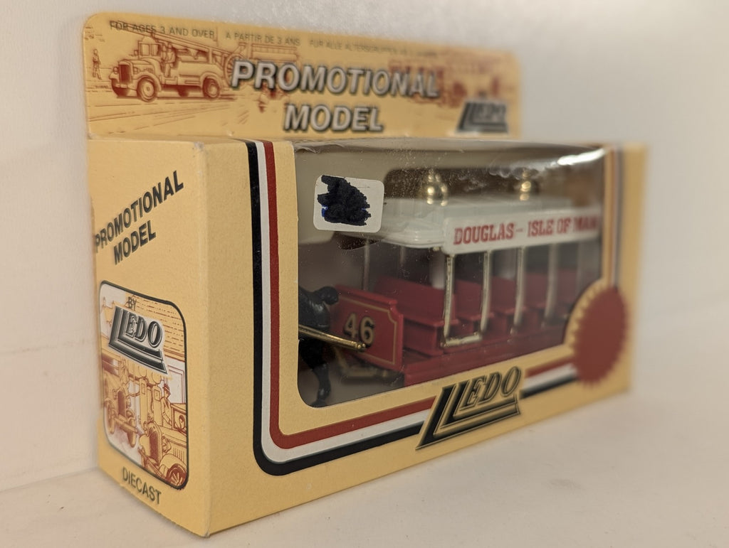 Lledo Douglas ~ Isle of Man Horse Tram Die-cast Model 46 Red / White