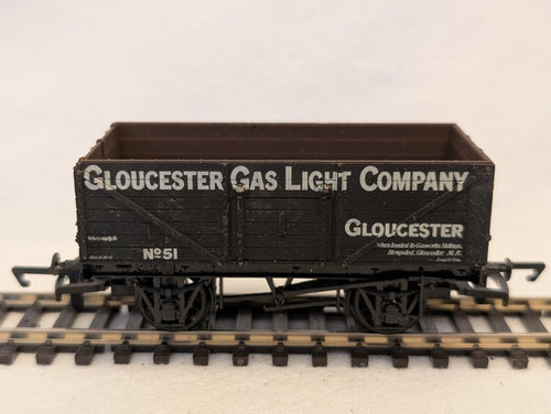 Dapol OO Gauge Gloucester Gas Light Company 7 Plank Wagon Goods Wag