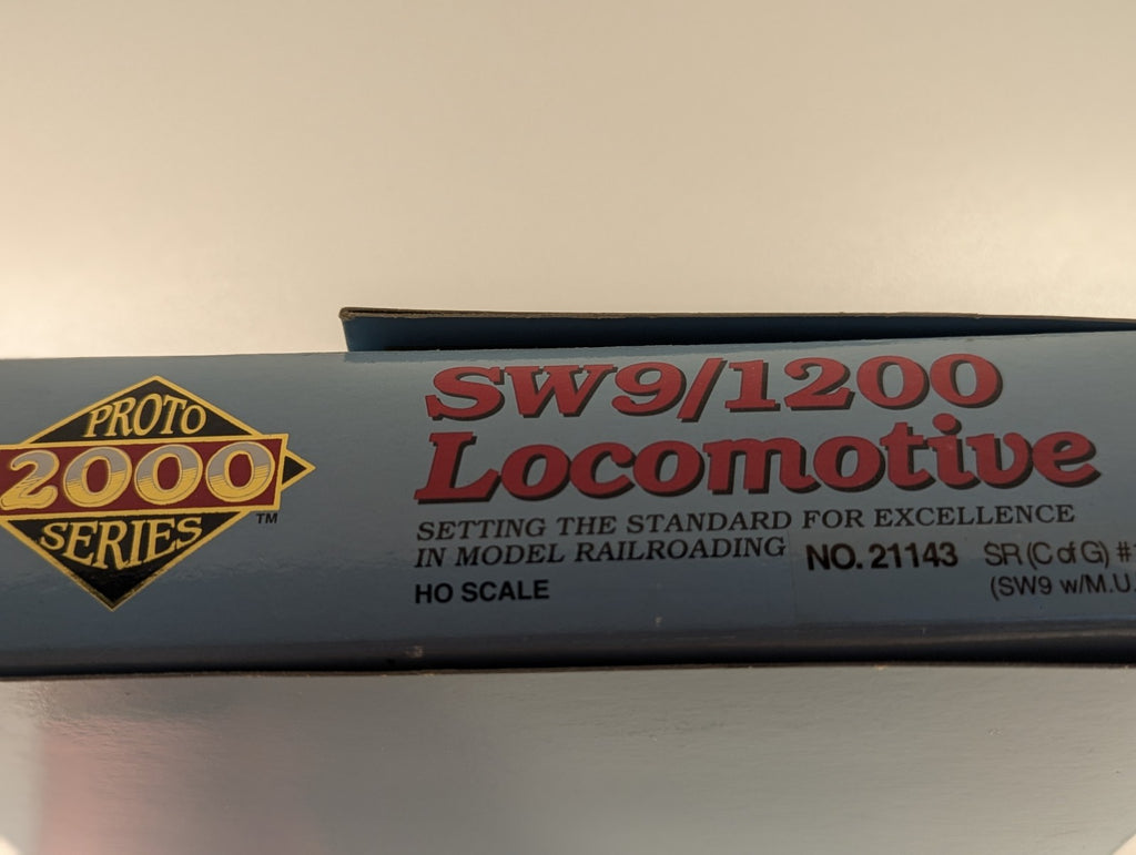 Proto 2000 HO Scale SW9/1200 Locomotive 1142x Southern (Central of Georgia)