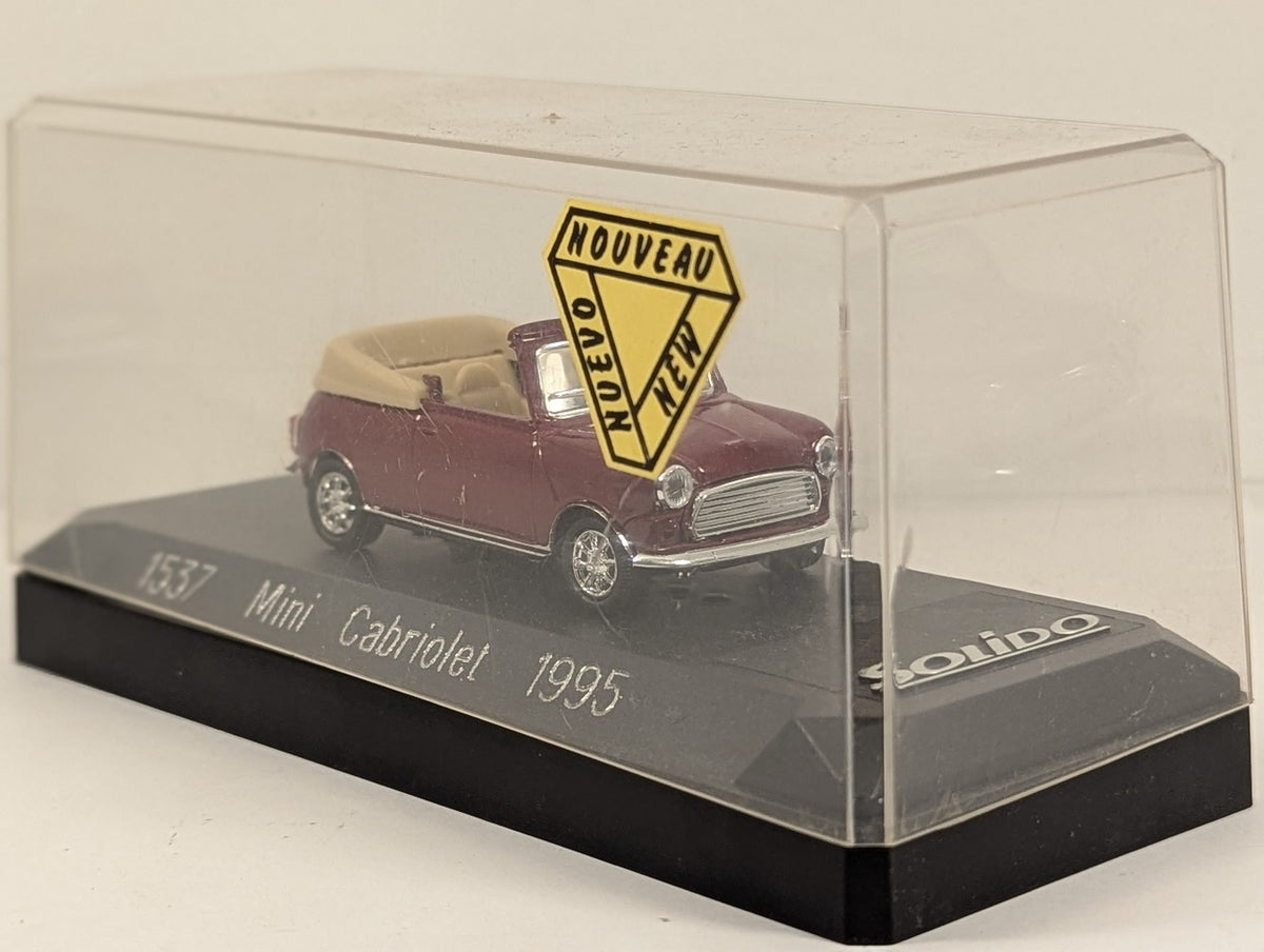 Solido Mini Cabriolet 1995 Die-cast Model Metallic Red 1537